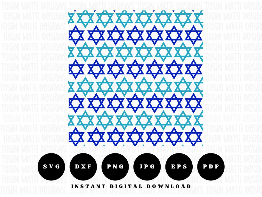 Star of David Pattern SVG, Sacred Geometry Background PNG, Jewish ...