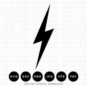 Lightning Bolt Svg, Thunder Bolt Svg, Electric Bolt Svg, Flash Svg, Trendy Svg, Commercial Use Svg, Svg Files for Cricut, Digital Download
