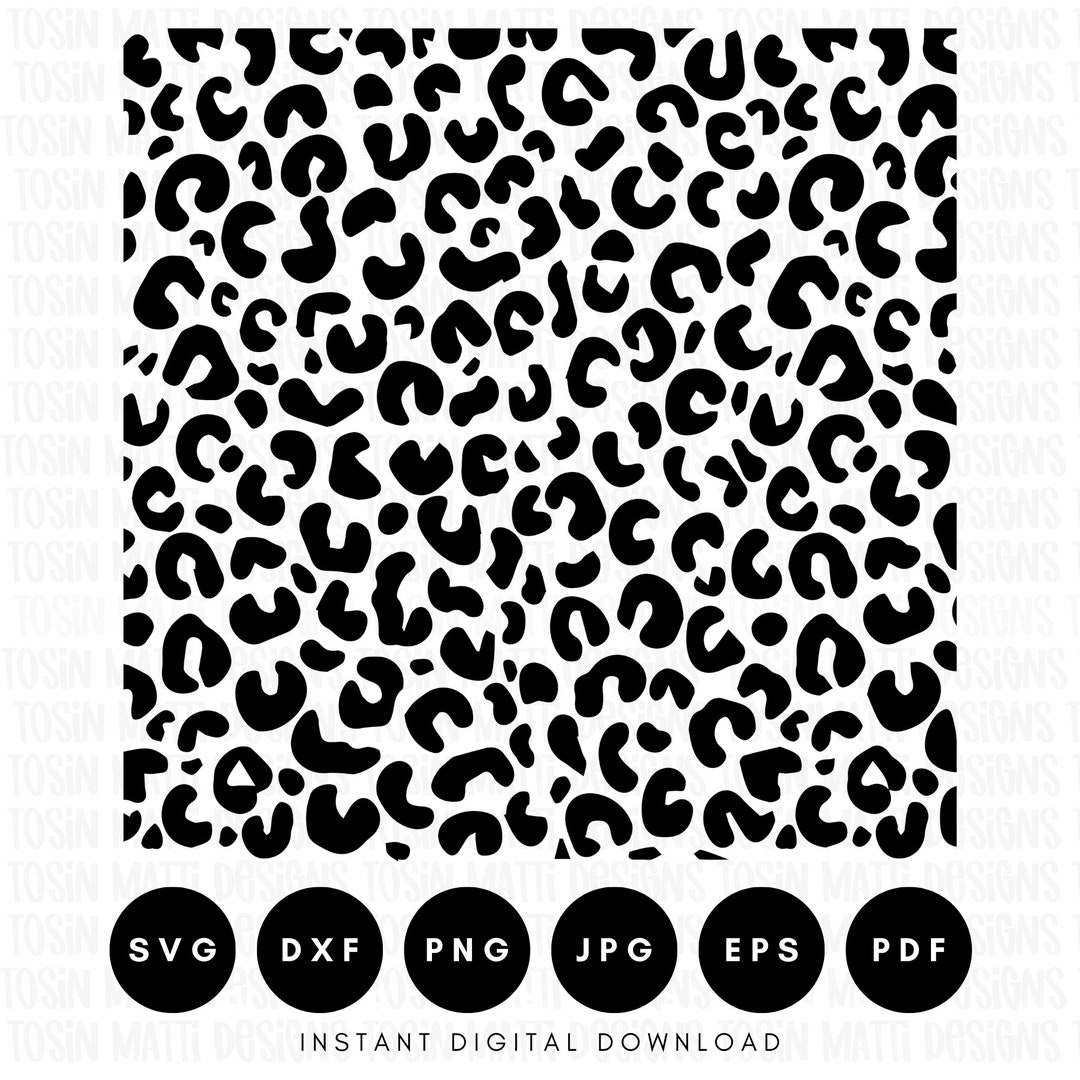 Cheetah Print Pattern Svg, Leopard Print Svg, Animal Print Svg, Animal ...