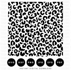 Cheetah Print Pattern Svg, Leopard Print Svg, Animal Print Svg, Animal Pattern Svg, Animal Spots Svg, Svg File for Cricut, Digital Download