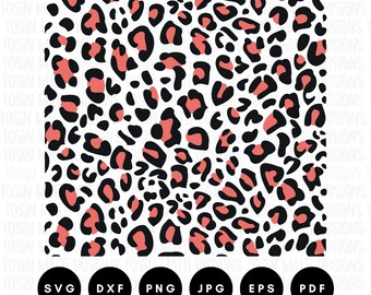 Motif léopard, Svg motif animal, Svg taches léopard, guépard Svg, motif Svg, fichiers Svg pour Cricut, téléchargement numérique