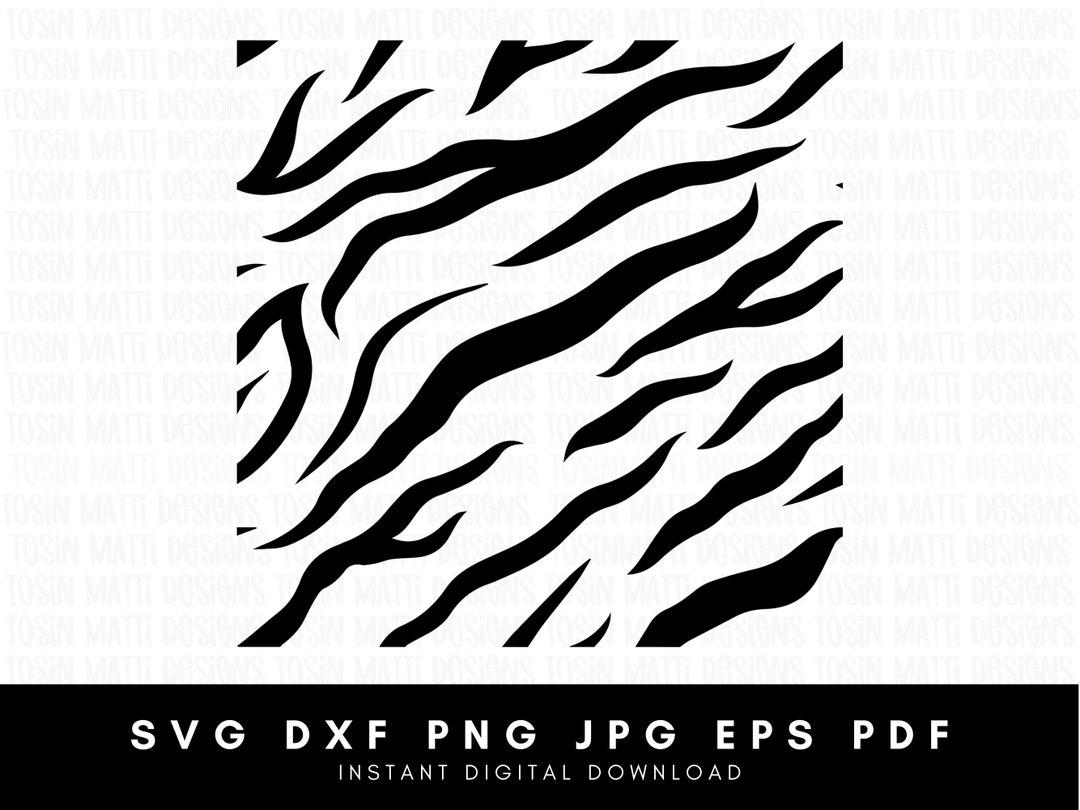 Tiger Print Pattern Svg Tiger Stripes Svg Animal Print Svg - Etsy