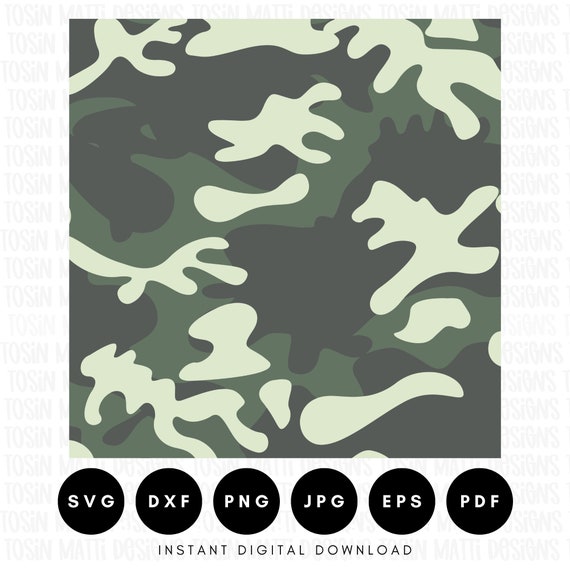 Camouflage Seamless Patterns SVG Bundle - Creative Vector Studio