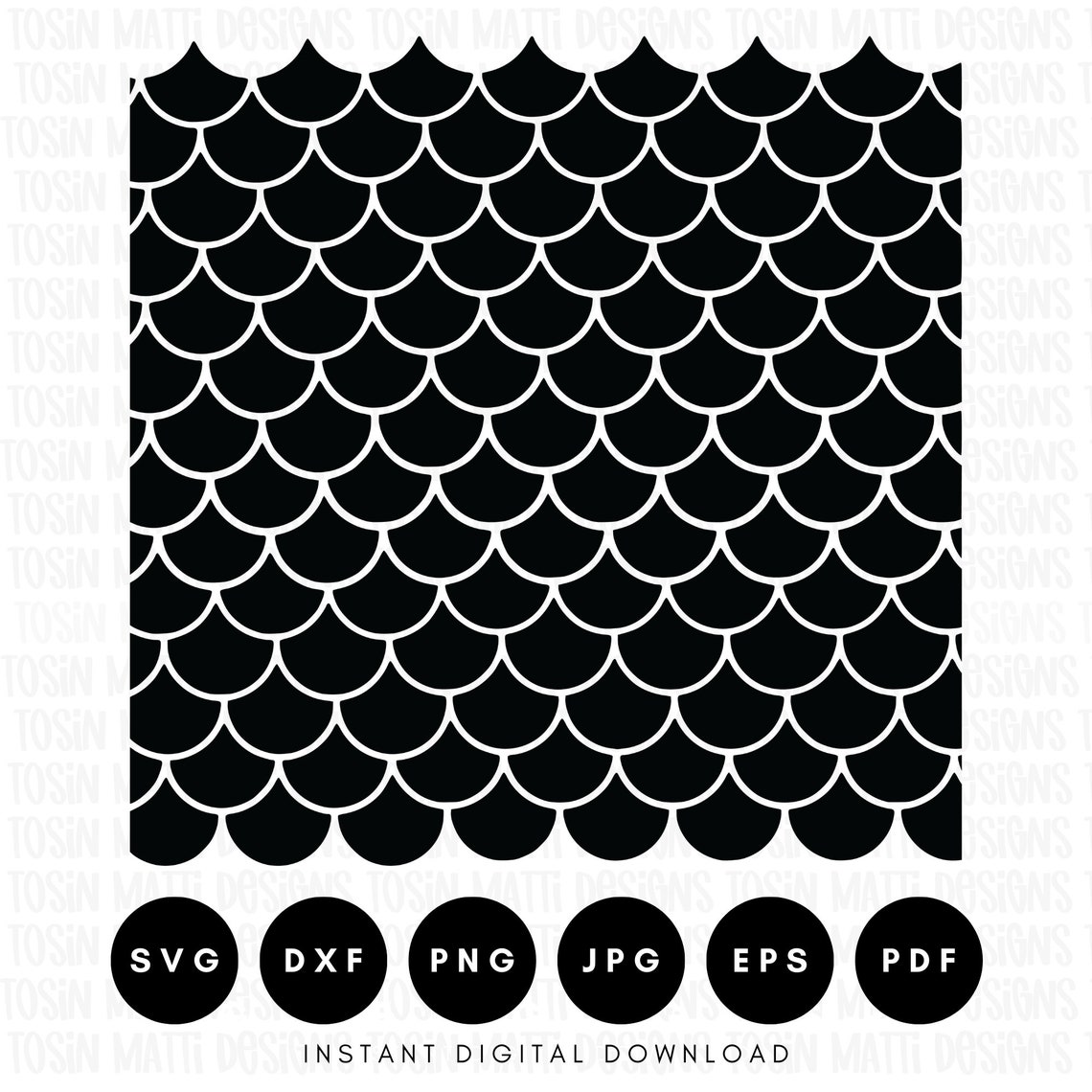 Mermaid Scales Pattern Svg, Mermaid Tail Pattern Svg, Fish Scales Svg ...