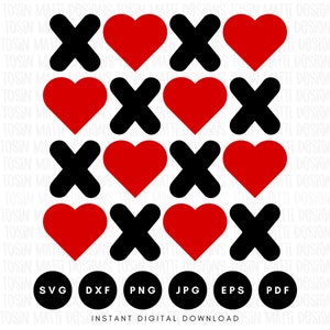 XOXO hart SVG, retro Valentijnsdag shirt SVG, liefde SVG, knuffel en kusjes SVG, commercieel gebruik SVG, SVG-bestanden voor Cricut, digitale download