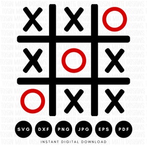 Playing Tic Tac Toe Variations On Checked Paper Royalty Free SVG