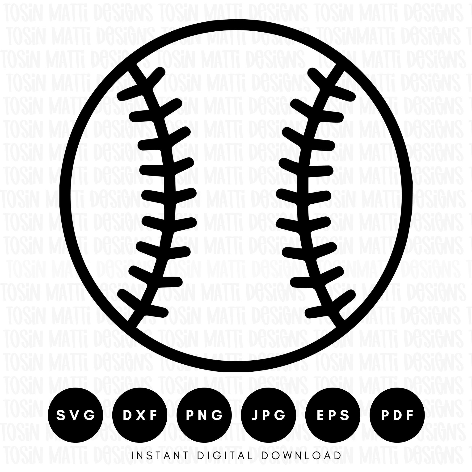 Baseball Svg, Baseball Cut Files, Baseball Vector, Baseball Clipart