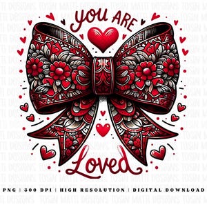 Eres amado Png, diseño de sublimación cristiano para el día de San Valentín, afirmación positiva Png para regalos de bricolaje, uso comercial, descarga digital
