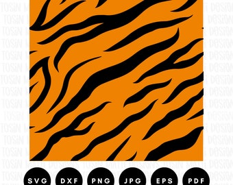 Tiger Streifen Muster zwar, Tierdruck Form Handzeichen, Tiermuster Form, Tiger Haut Form, kommerzielle Nutzung nicht, digitale Datei für Cricut, digitaler Download
