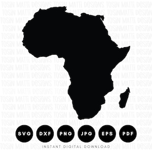 Afrika kaart Svg, Afrika vorm Svg, Afrikaans continent Svg, zwarte geschiedenis maand Svg, commercieel gebruik Svg, Svg-bestanden voor Cricut, digitale download