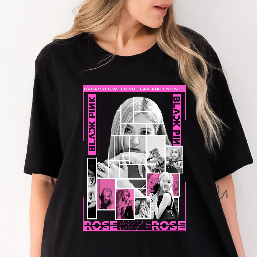 Rose BLACKPINK T-shirt Pink Venom Shirt Jennie Tee Shirt - Etsy