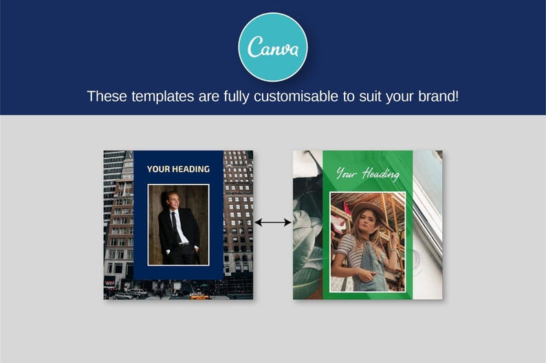 Instagram Templates for Social Media Managers & Content Creators Blue