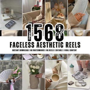 1568 Instagram Faceless Aesthetic Reels - Faceless Aesthetic Videos - Instagram Templates - Youtube Shorts Videos - Tiktok Videos