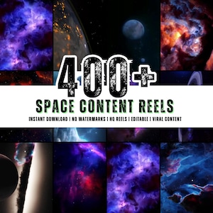 Instagram Faceless Space Content Reels - Space Reels - Instagram Templates - Youtube Shorts - TikTok Videos - Instagram Reels