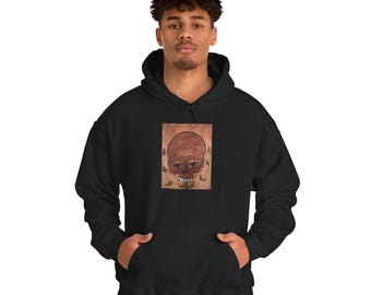 Skull Art hoodie, uniseks zware mix sweater, grafische sweater met capuchon, vrijetijdskleding, cadeau voor kunstliefhebbers, Halloween-sweater