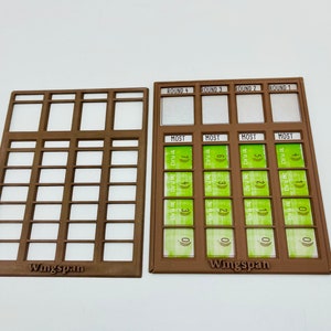 Wingspan Bonus Round Score Keeper - Both Green and Blue side