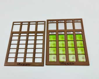 Wingspan Bonus Round Score Keeper - Both Green and Blue side