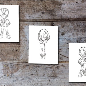 Spidey and Friends Coloring Pages
