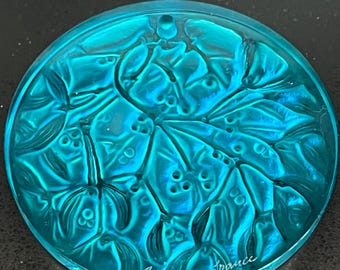 Lalique Christmas Ornament (Noel Mistletoe 1989)