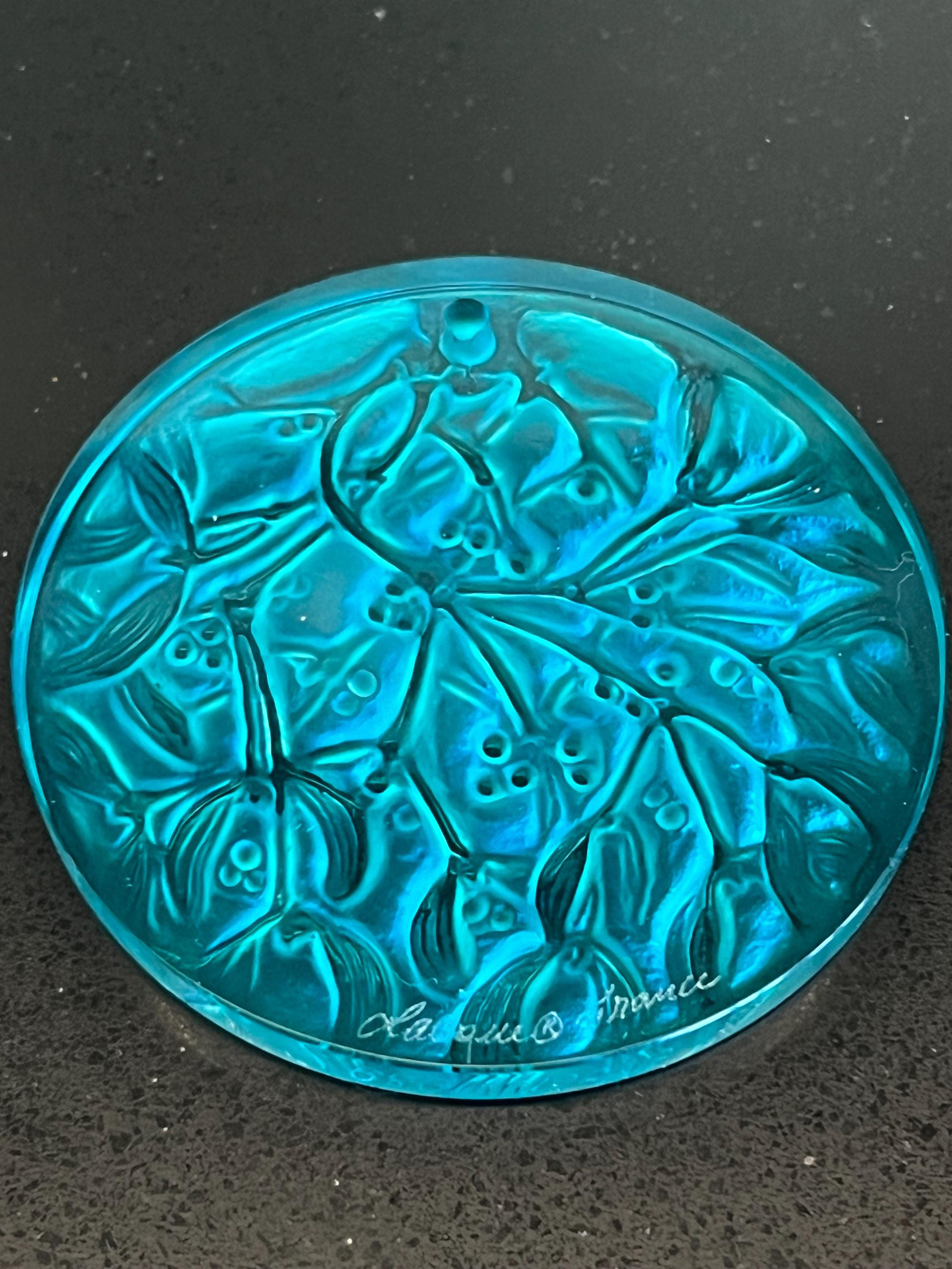 Lalique Christmas Ornament (noel Mistletoe 1989) - Etsy