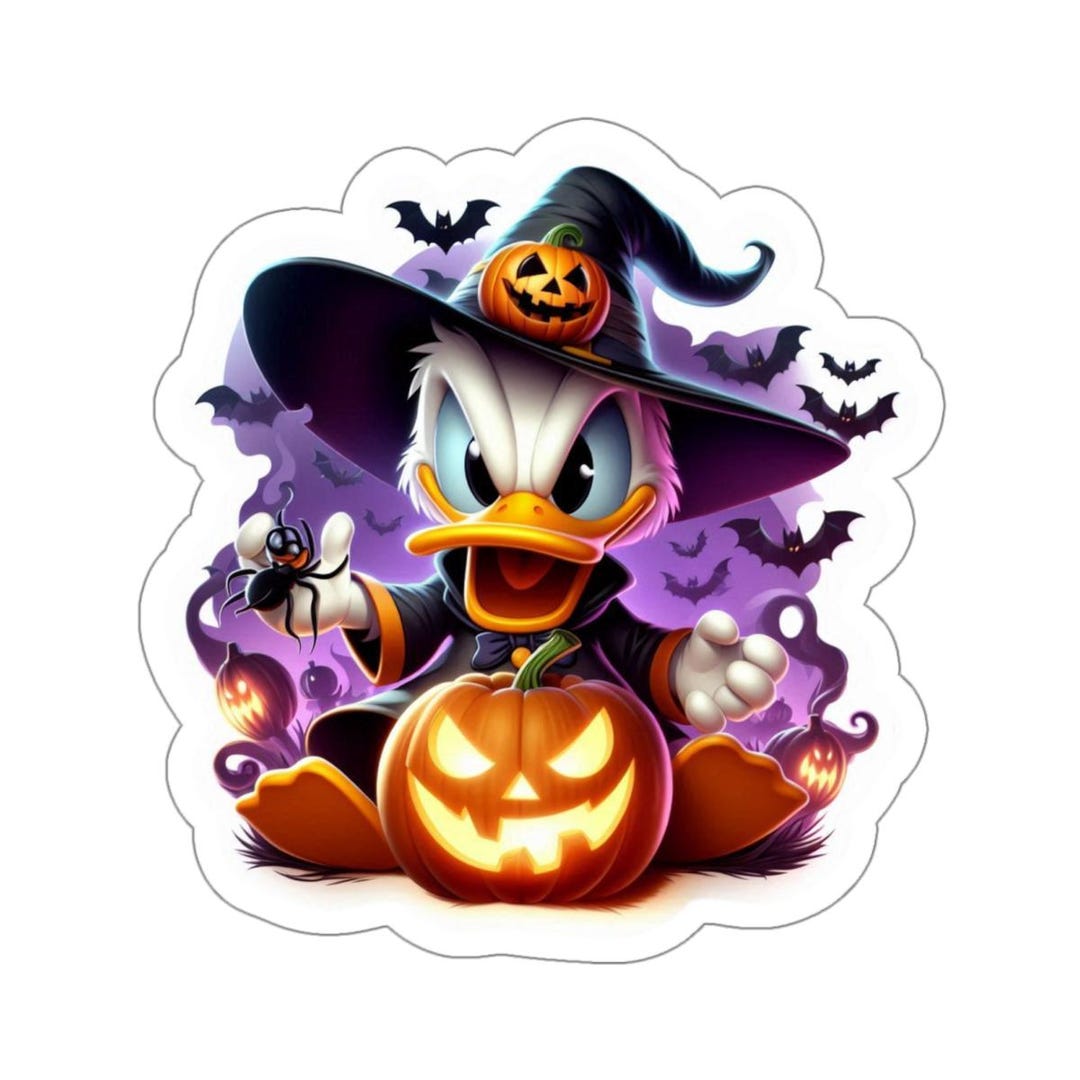 Evil Donald Duck Halloween Sticker Disney Dark Magic - Etsy