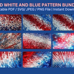July 4th Sublimation Patterns, 21 patterns for July 4th, American Flag, 4th Of July, Independence day, Skinny Tumbler, PDF / PNG/ SVG/ JPeg