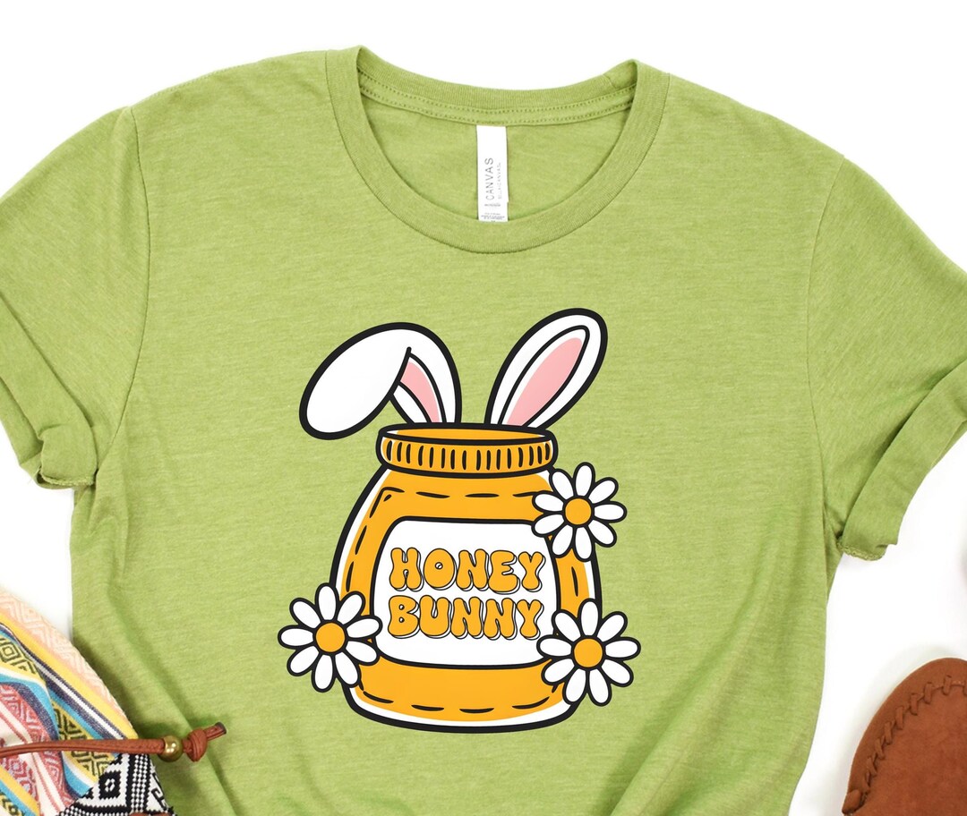 Honey Bunny T-shirt | Cute Easter Bunny Shirt | Spring Graphic Tee ...