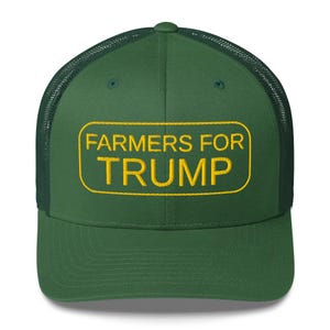 Farmers for Trump Hat Make Our Farmers Great Again Hat Trucker Cap