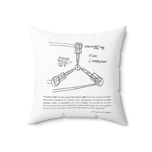 Flux Capacitor, Doc Brown Quote, Pillow Cover, 4 Size Options, Back to the Future Decor