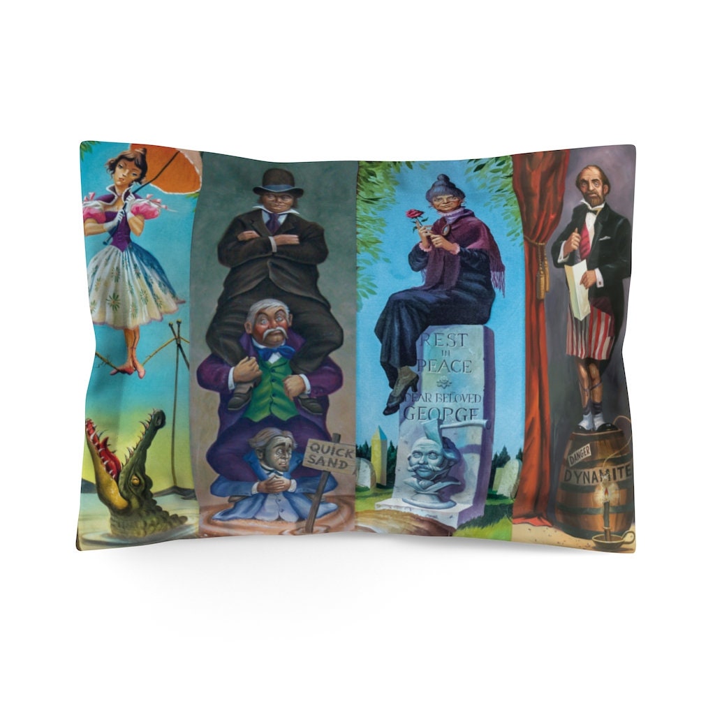 Disneyland's Haunted Mansion, Stretching Room Portraits Pillow Sham