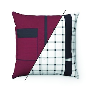 Back to the Future, Marty McFly Shirt and BTTF 2 Jacket, 2-Sided Pillow Cover, 4 Size Options (Pillow not included)