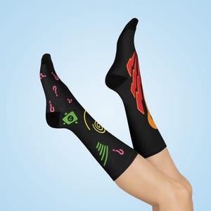 BTTF 2, Odd Man Out Hover Board, Fun & Cozy Crew Socks, Unique Gift, Back to the Future II