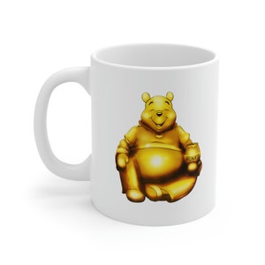 Poohda Mug, 11 oz White Ceramic