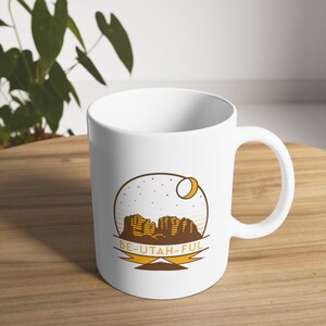 BeUtahFul, Rock Design, 11oz Ceramic Coffee Mug, Tea Mug, or Cocoa Mug