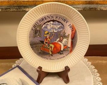 Wedgwood Children's Story Plate, "The Sandman" by Hans Christian Andersen 1971