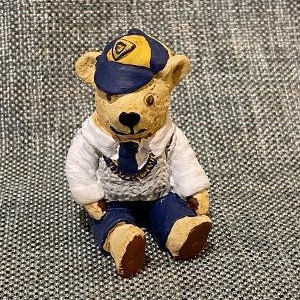 Centimental Bears, #116785 Morris Minor Bear Figurine © 1994 Bronze Age Ltd, Licensed by Enesco