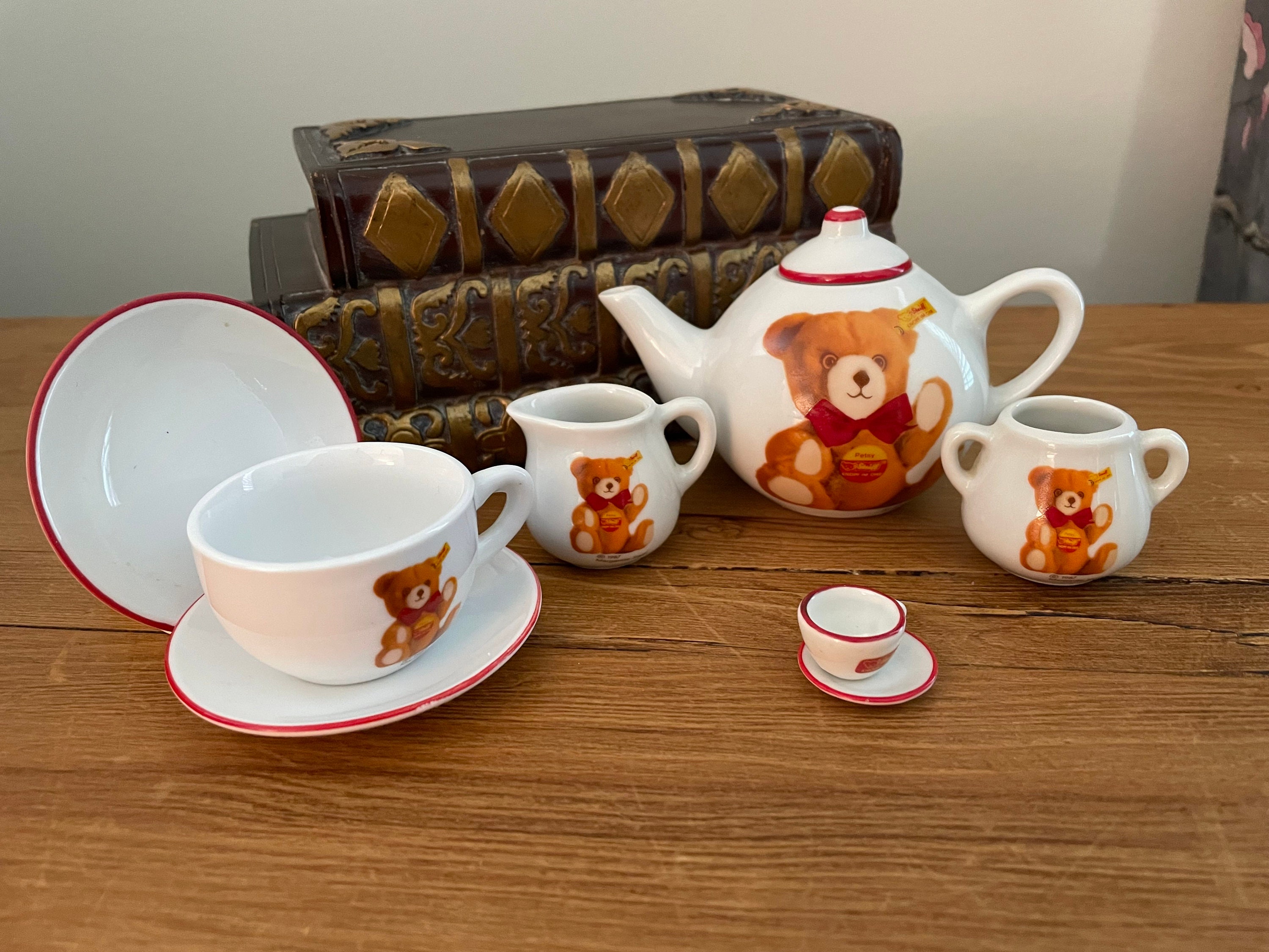 Cute ceramic creative coffee cup water cup cartoon relaxing bear cup plate  bear cup saucer set