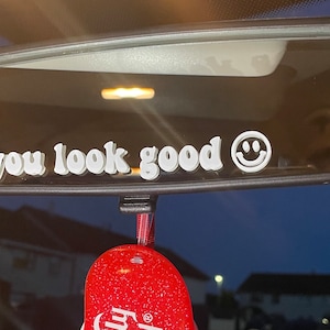 Calcomanía para espejo retrovisor de coche / calcomanía para coche / ideal para conductores adolescentes / ideal para conductores jóvenes / calcomanía de FIV / FIV / paquete de calcomanías de FIV