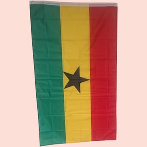 Show Your Ghanaian Pride! Large Satin Ghana Flag (36x60 inches)