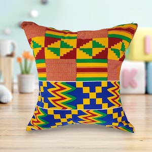Pillowcase African print designs Pillow covers Ankara print designs | 16x16 Inches | African-Inspired Home Decor