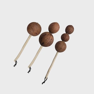 Handheld Asalato Shaker on Stick - Traditional African Percussion Instrument