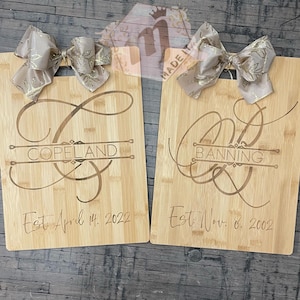 Laser Engraved Bamboo Cutting Board