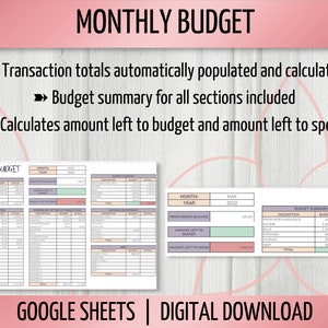 Monthly Budget with Debt Payment Tracker Spreadsheet Bundle, Monthly Bill Tracker, Savings Fund Tracker, Google Sheets Spreadsheet image 3