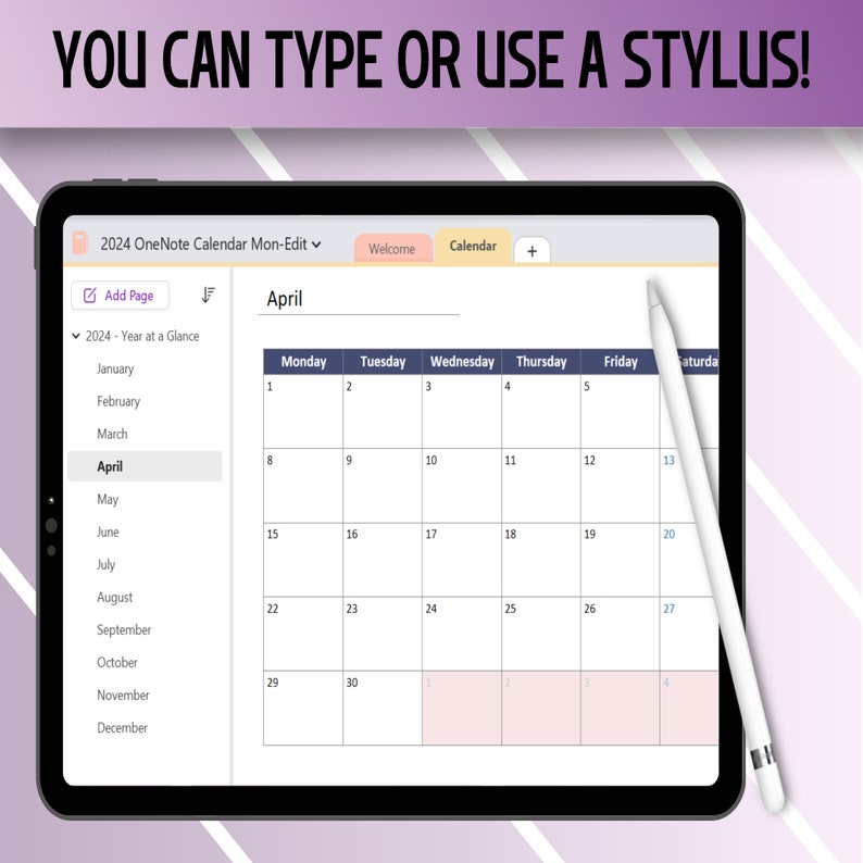 Onenote Calendar Template 2024 Free Download Mala Kassey