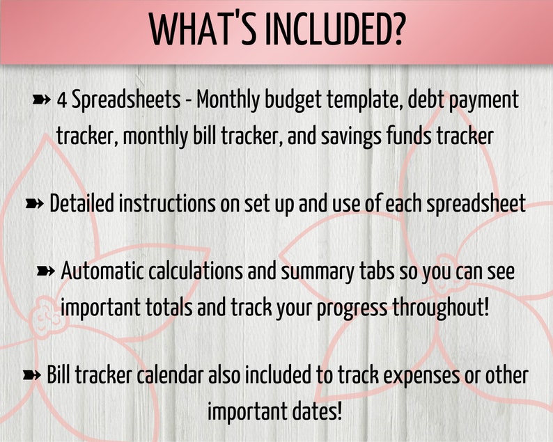 Monthly Budget with Debt Payment Tracker Spreadsheet Bundle, Monthly Bill Tracker, Savings Fund Tracker, Google Sheets Spreadsheet image 9