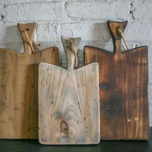Rustic bread board, farmhouse handcrafted cutting board,  French style cheese board, distressed charcuterie serving board
