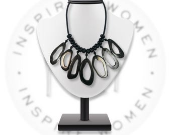 Black Abstract Necklace