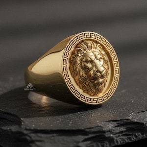 Versace Lion Ring - Etsy Canada