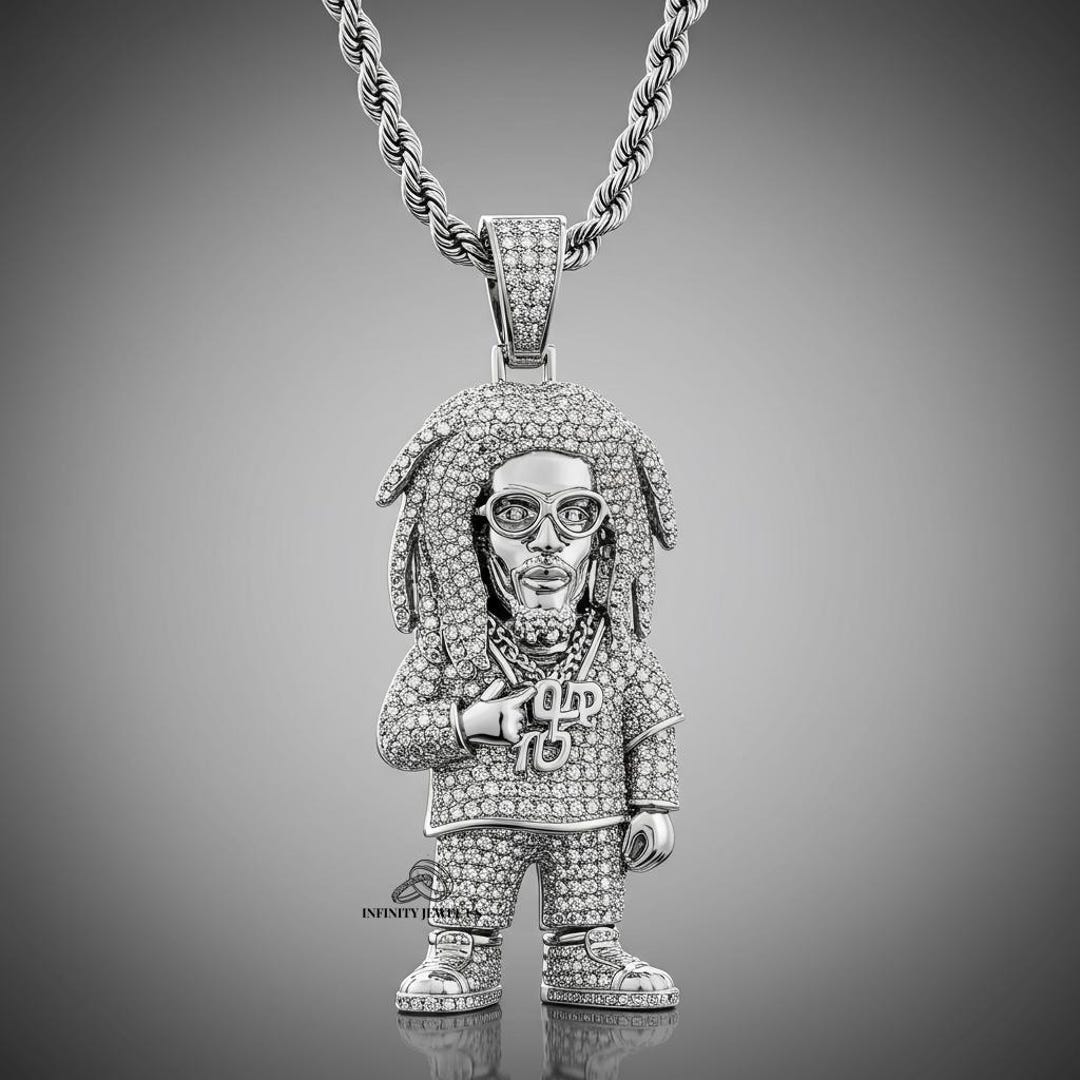 Custom Iced Out Hip Hop Pendant, Diamond Rapper Pendent, Dreadlock ...