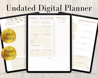 Daily Planner | Weekly Planner | Monthly Planner | Minimal Life Planner | Goodnotes Planner | Digital Planner iPad Planner Printable Planner